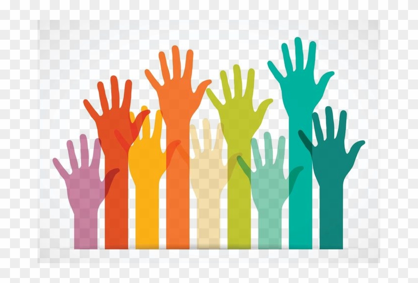 Hill Top Church - Raise Your Hand Clipart
