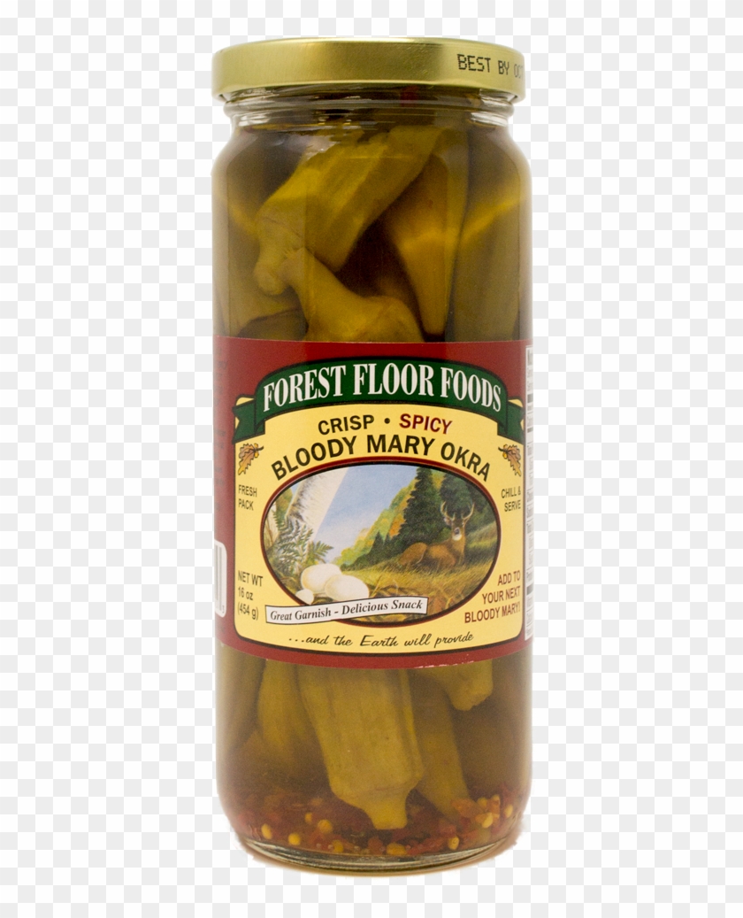 Forest Floor Spicy Bloody Mary Okra - Pickled Brussel Sprouts Clipart