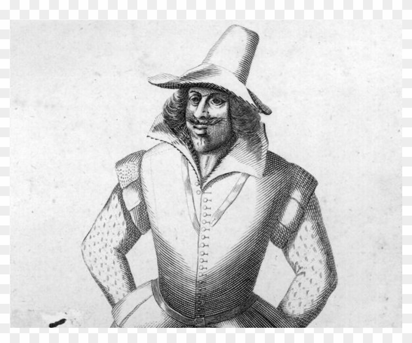 Drawing Of Guy Fawkes - Guy Fawkes Black And White Clipart #5690873