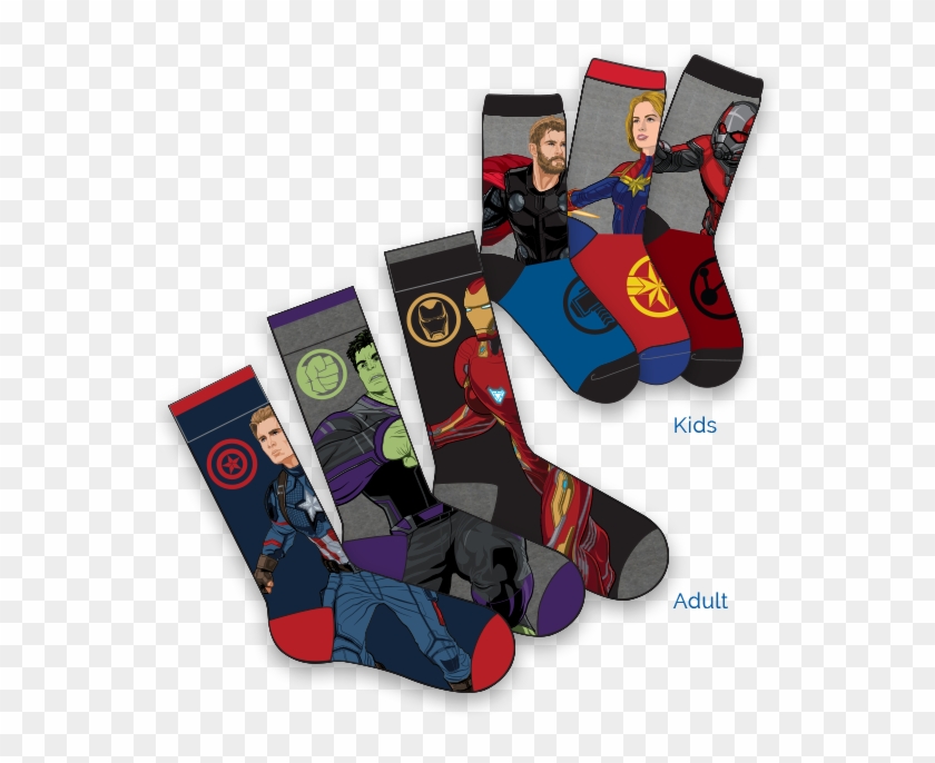 Marvel Avengers Socks - Avengers Endgame Cereal Clipart #5691228
