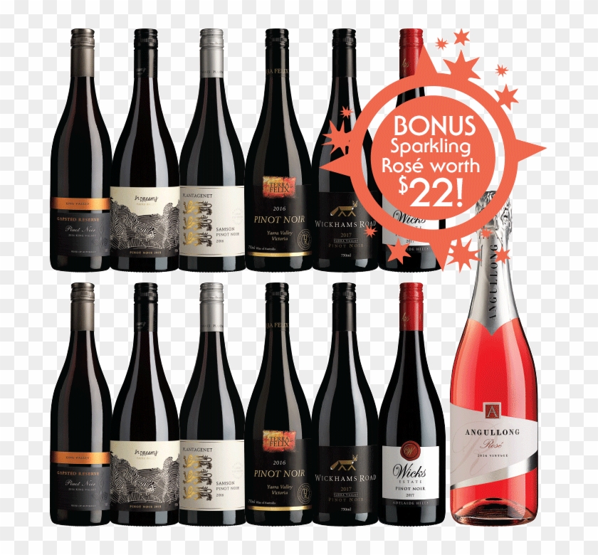 Pinot Noir Plus A Sparkling Star Dozen - Champagne Clipart #5691272