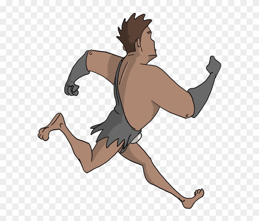 Preview - Running Cave Man Animation Clipart