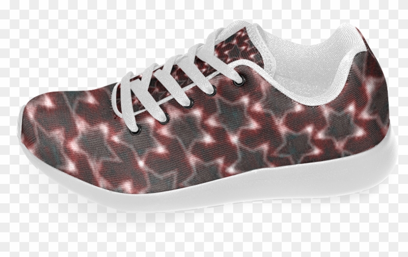 Zappy Black Sparkling Stars Women's Running Shoes - Tennis Shoe Clipart