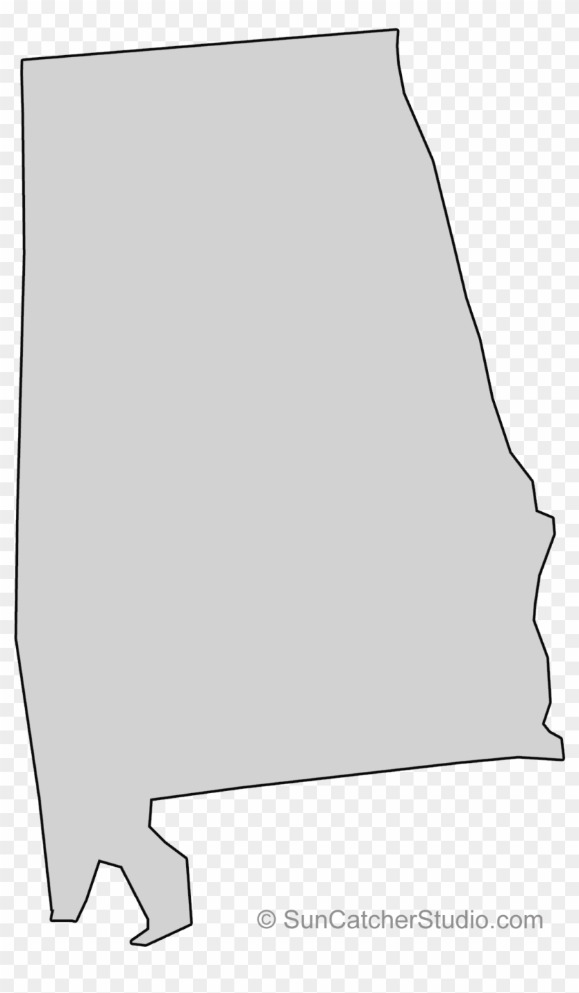 Alabama State Outline Png - Illustration Clipart