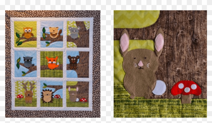 Forest Friends Quilt - Quilt Patterns Forest Animals Clipart #5691719