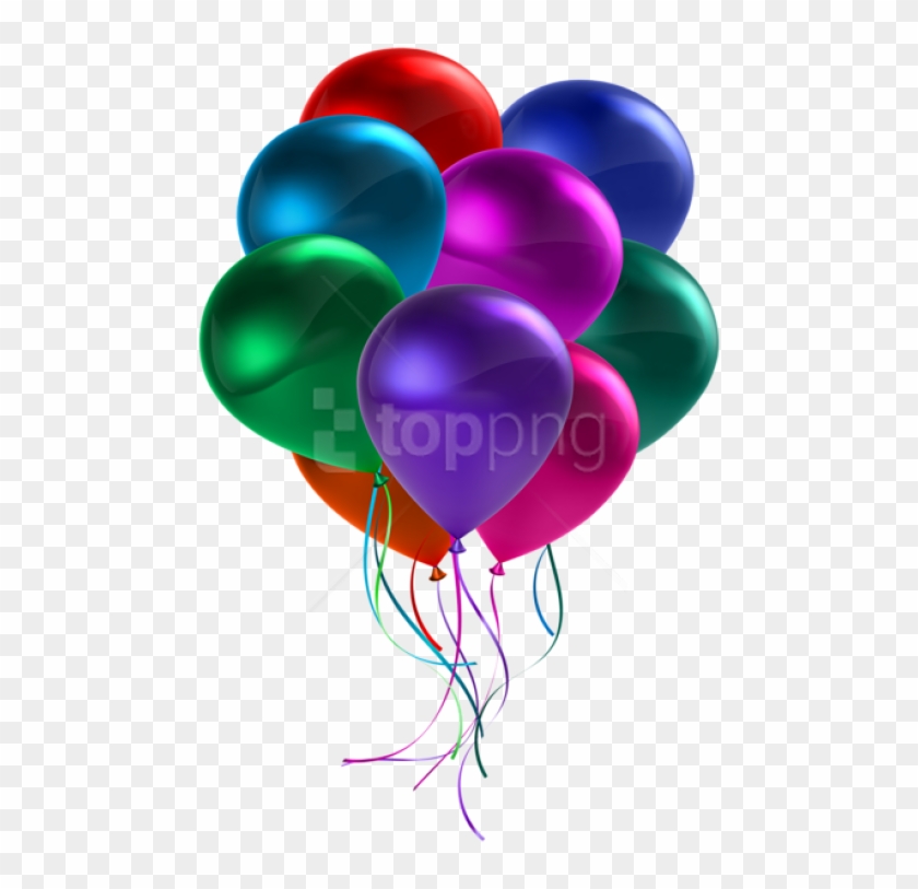 Download Bunch Of Colorful Balloons Transparent Png - Colorful Balloons Transparent Clipart