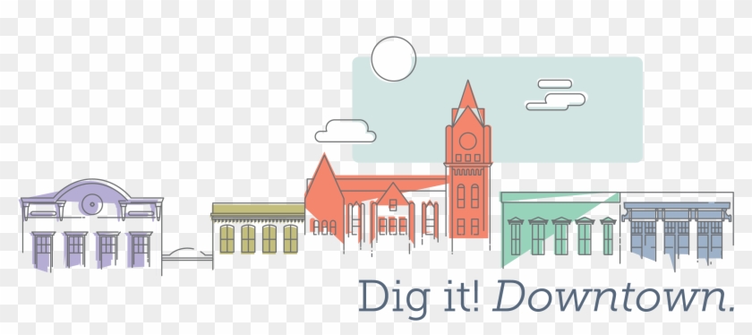 Building Clipart Downtown - House - Png Download