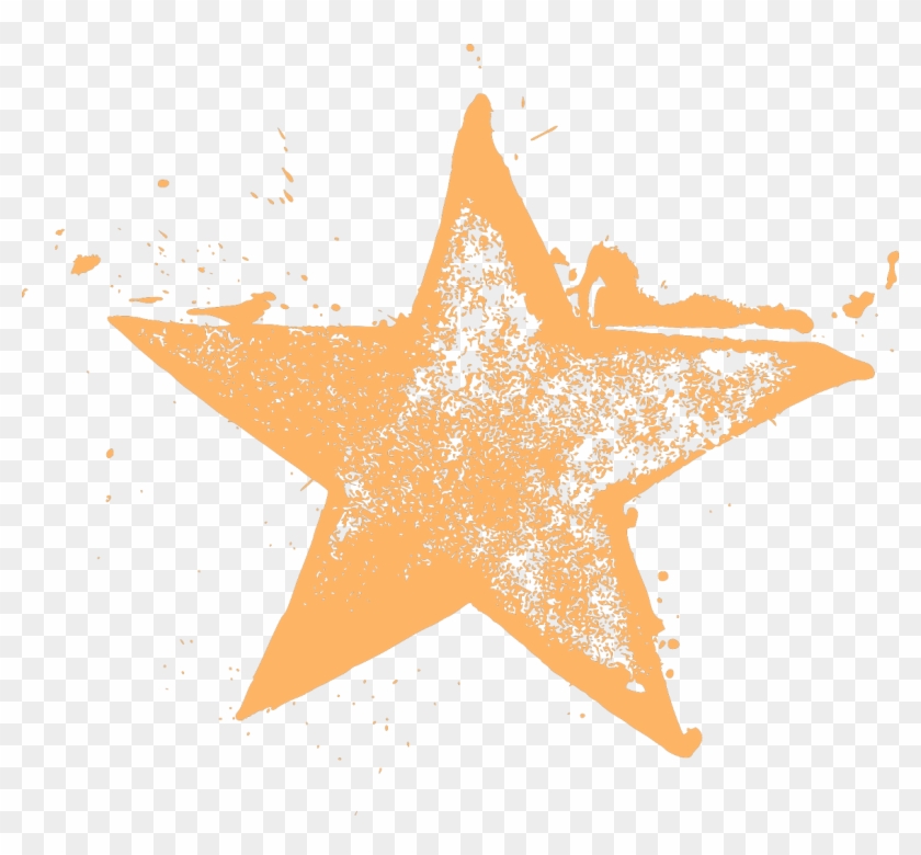Ftestickers Star Grunge Paint Drops Splash Stamp Art - Transparent Star Splash Png Clipart #5692568