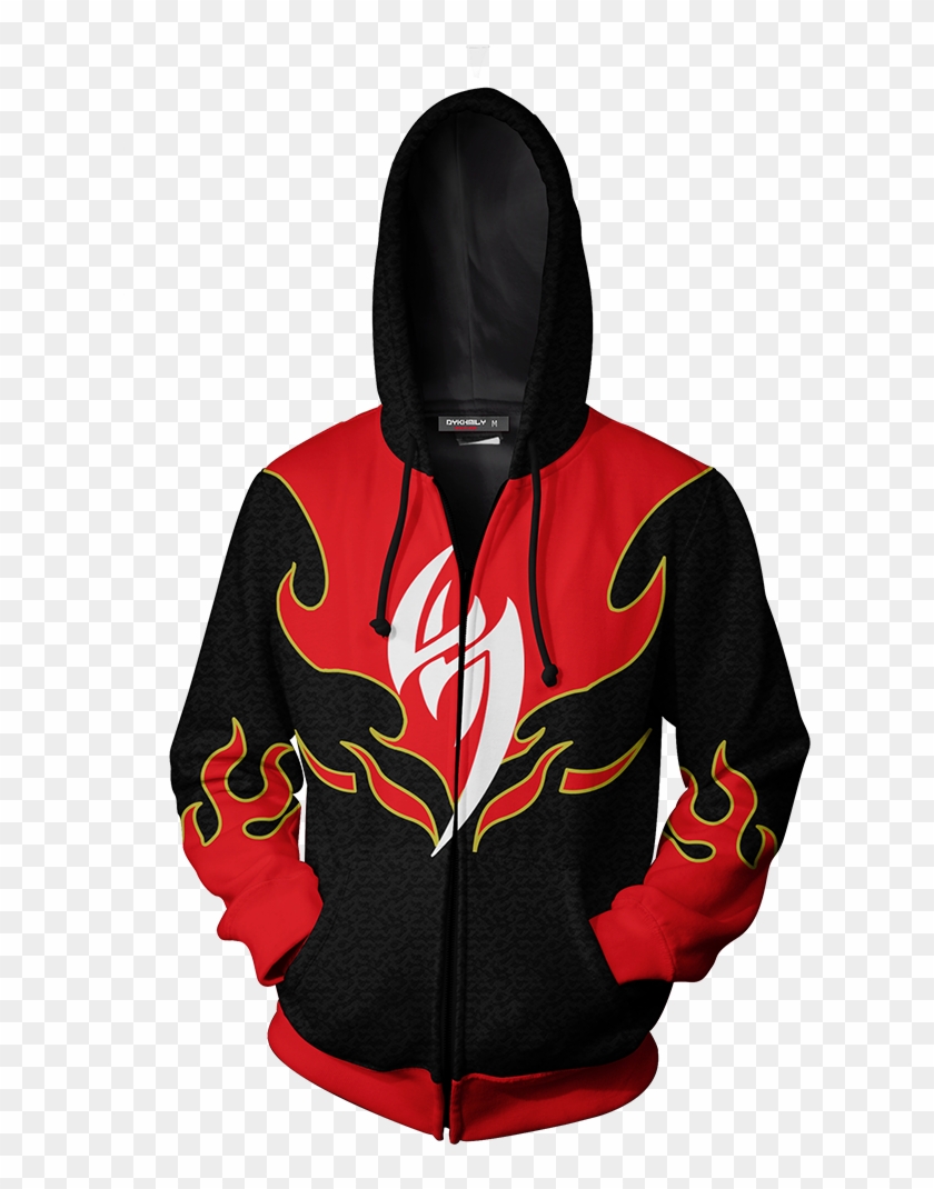Jin Kazama Cosplay Zip Up Hoodie Jacket Fullprinted - Fortnite Hoodie Brite Bomber Clipart #5692672