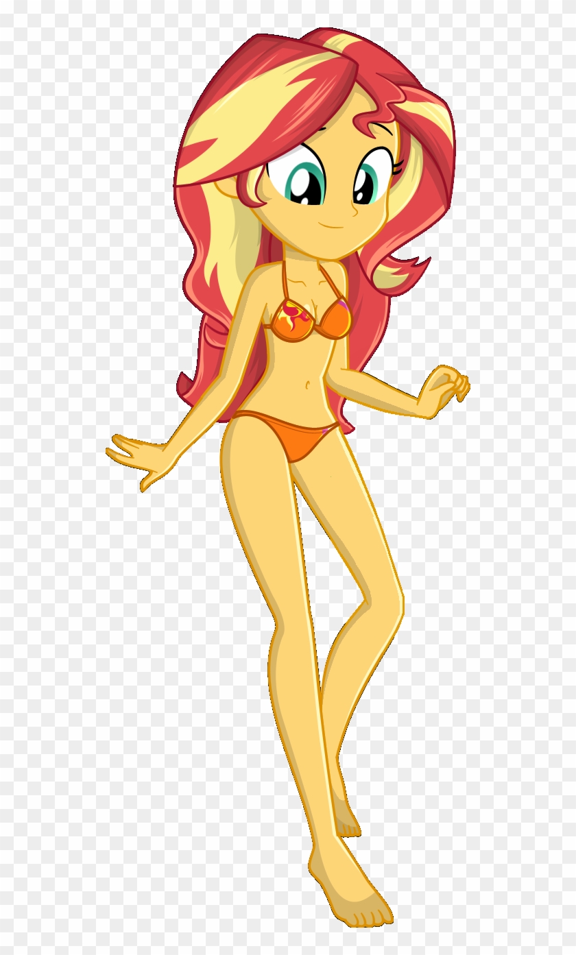 Charliexe, Bikini, Breasts, Clothes, Edit, Equestria - Sunset Shimmer Bikini Clipart #5693274