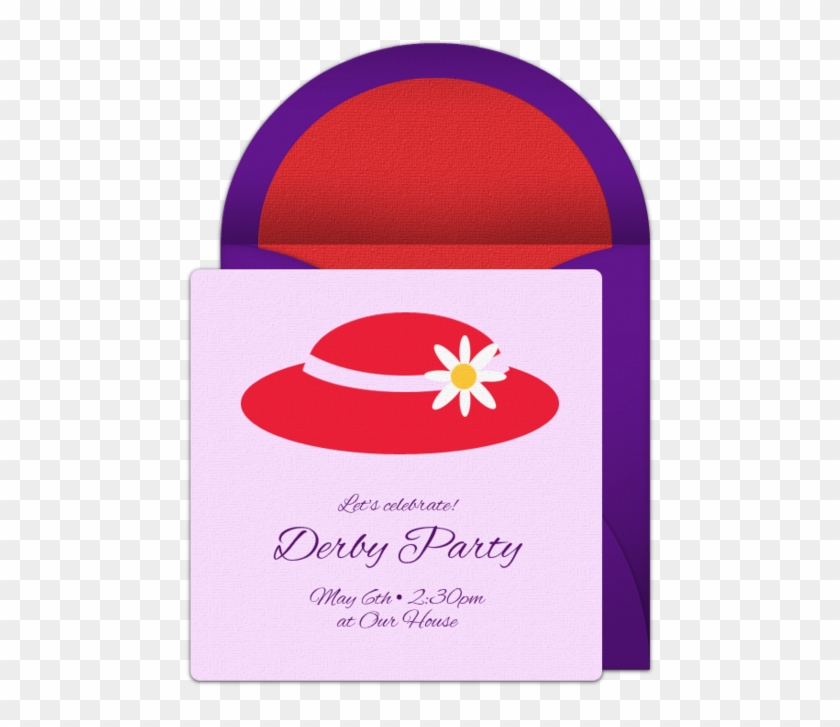 Fancy Hat Online Invitation - Illustration Clipart #5693366