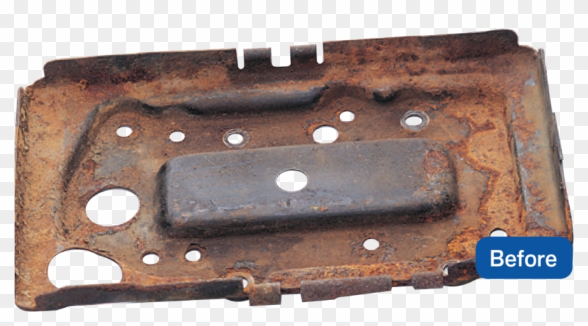We Have Used An Acid Damaged And Rusty Battery Tray Clipart #5693682