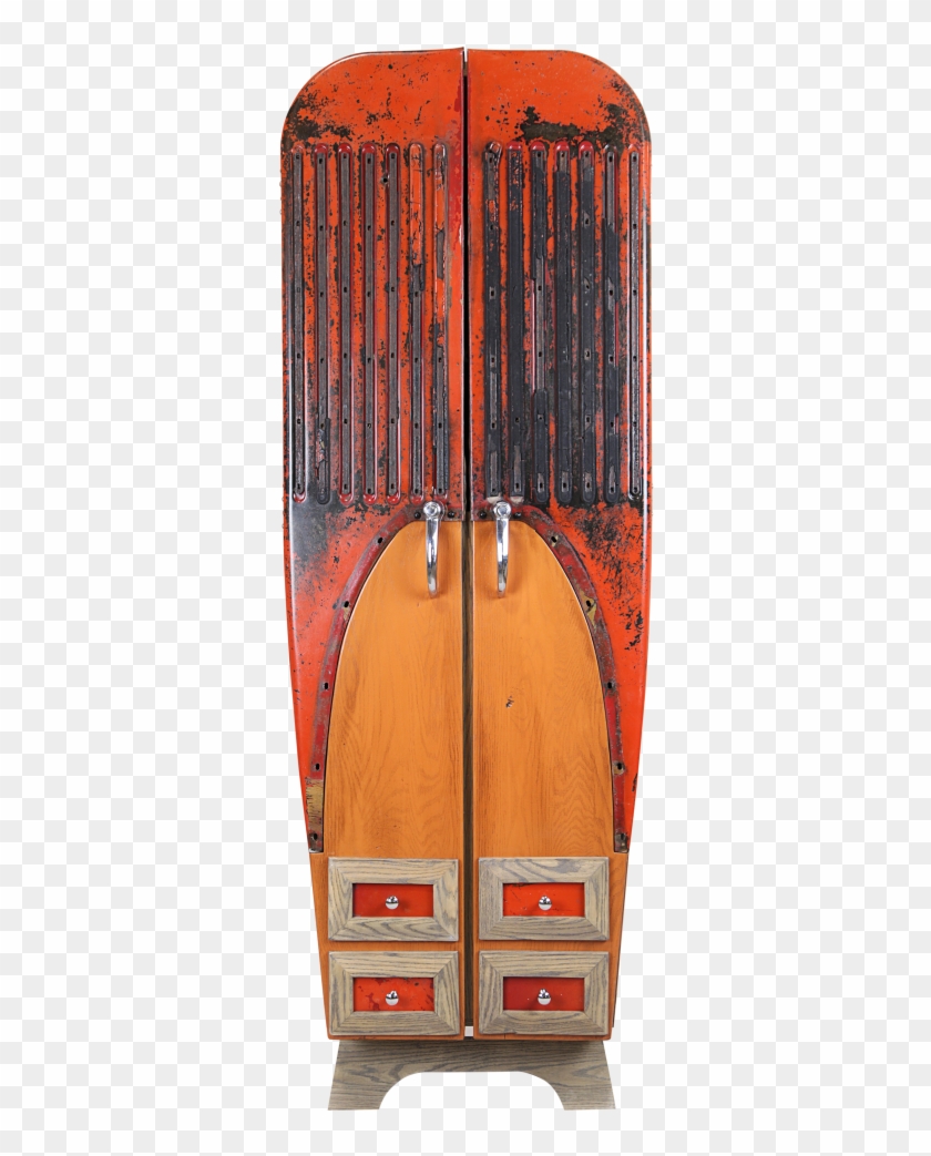 Upcycled Orange Cabinet - Cabinetry Clipart
