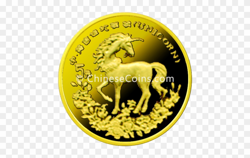 1994 5y Gold Unicorn Coin Rev - Coin Clipart #5694362