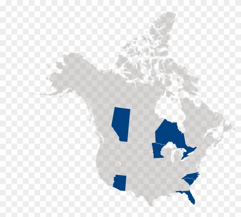 Map Of North America - Hydrology Map Of Canada Clipart #5694621