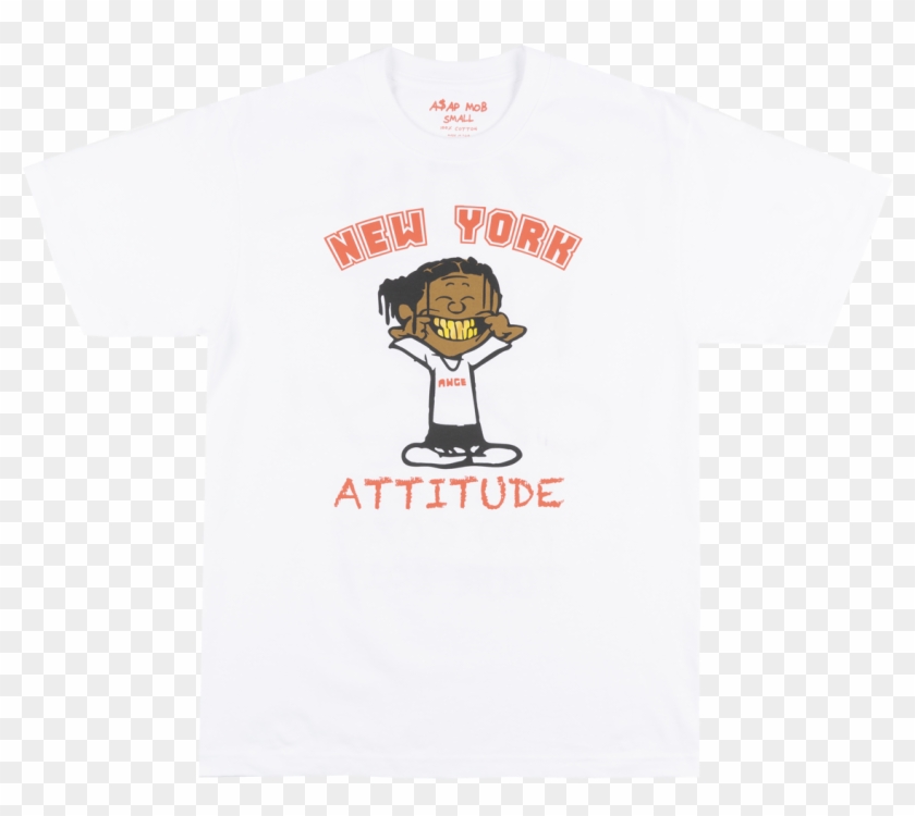 Asap Mob New York Attitude T-shirt Mens White Awge - Asap Mob Cozy Tapes Shirt Clipart