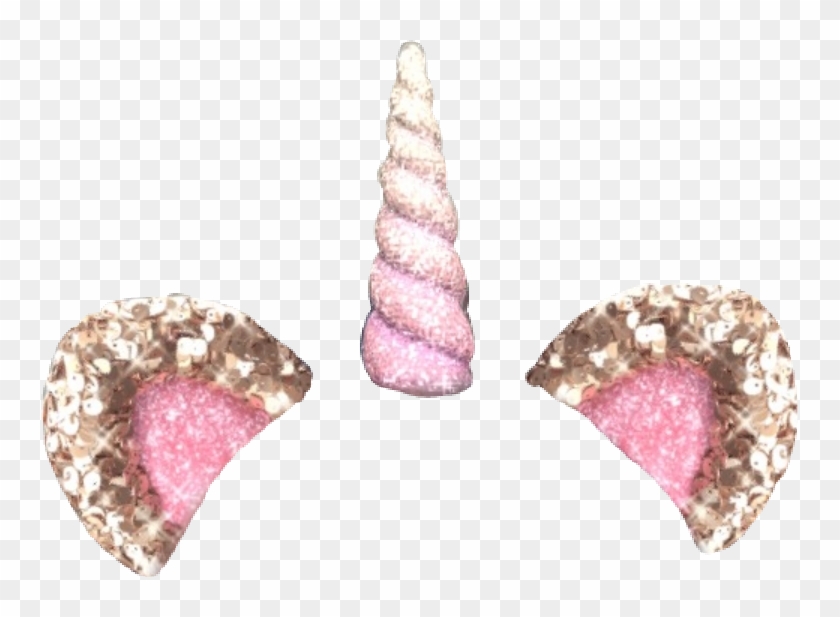 #freetoedit #unicorn #glitter #gold #pink #animalears - Heart Clipart