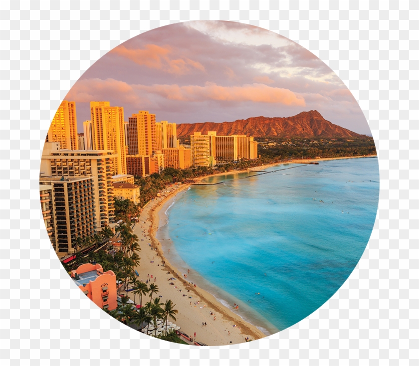 Kauai - Diamond Head Waikiki Volcano Clipart #5694661