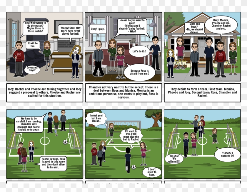 The One With The Football - Cartoon Clipart