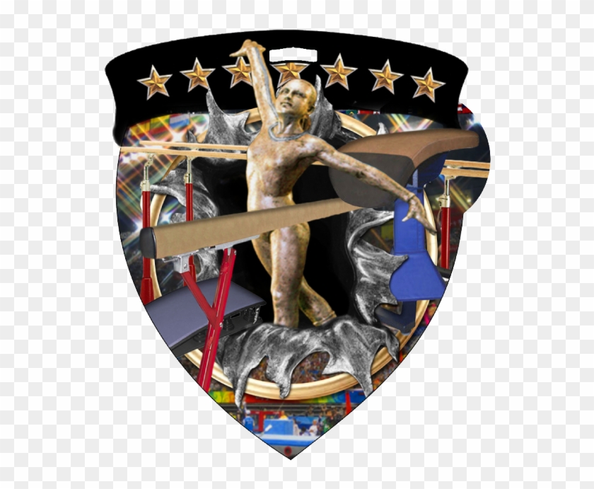 Color Burst Medal For Gymnastics Events - Medal Clipart