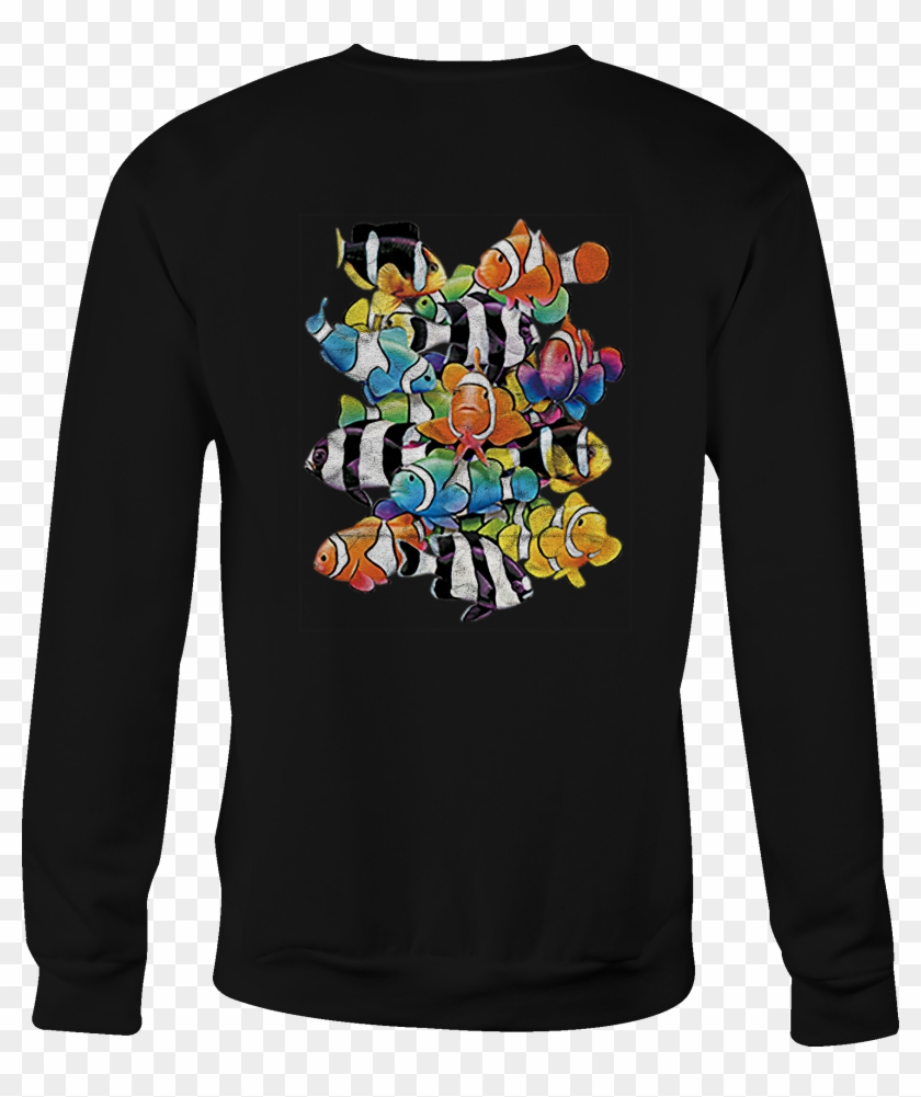 Crewneck Sweatshirt Family Of Clown Fish Swimming The - Tapety Na Telefon Za Darmo Clipart #5695432