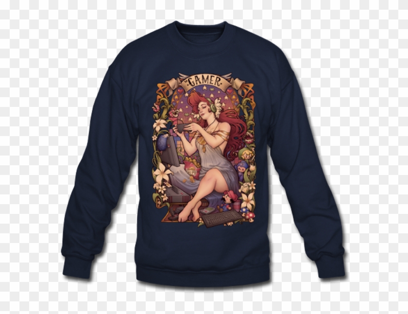 Gamer Girl , Png Download - Modern Day Art Nouveau Clipart #5696294