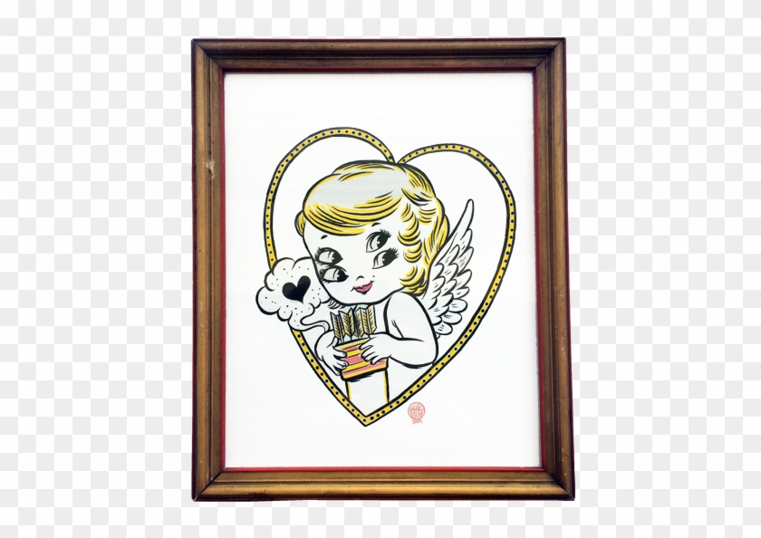 'i'm With Cupid' Original - Picture Frame Clipart #5696417