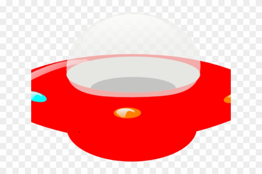 Ufo Clipart Red - Red Ufo Transparent - Png Download #5696574