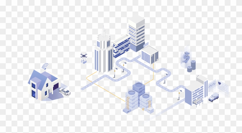 Graphical Visualization Of A 5g Ecosystem - Graphic Design Clipart