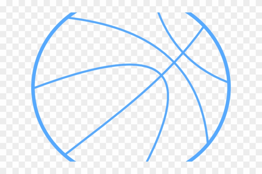 Basketball Clipart Clipart Outline - Blue Basketball Clipart - Png Download #5696948