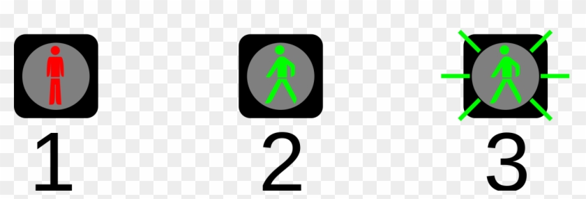 Semáforo Peatonal Combinado - Peatonal Traffic Light Png Clipart