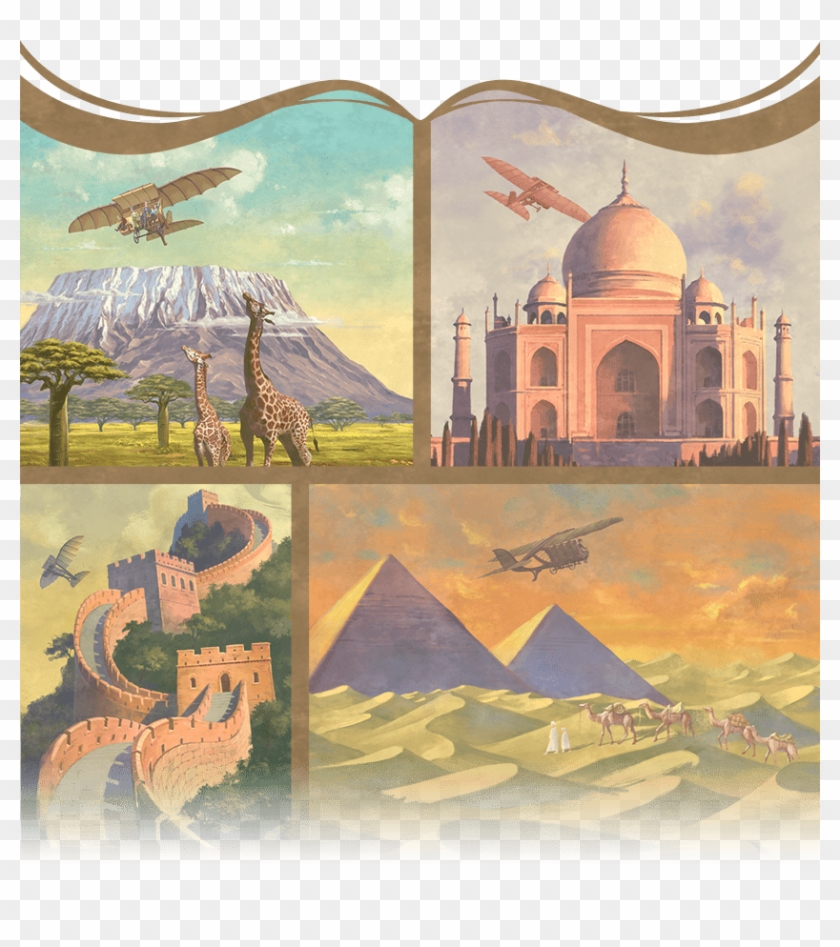 Nestled In The Hills Of Mediterranean Harbor, Amidst - Taj Mahal Clipart #5697061