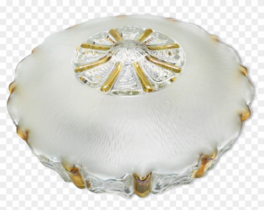 Wall Lamp Amber Glass And Ice Effect - Lamp Clipart #5697172