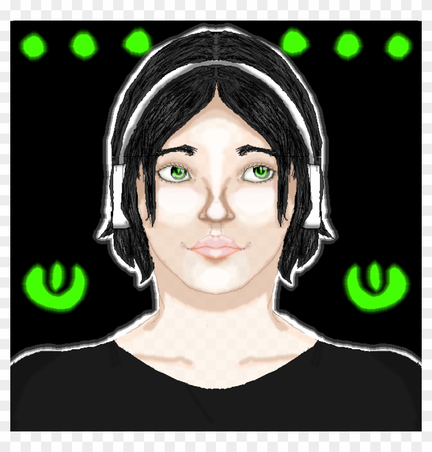 Gamer Girl Oc Unnamed - Illustration Clipart #5697539