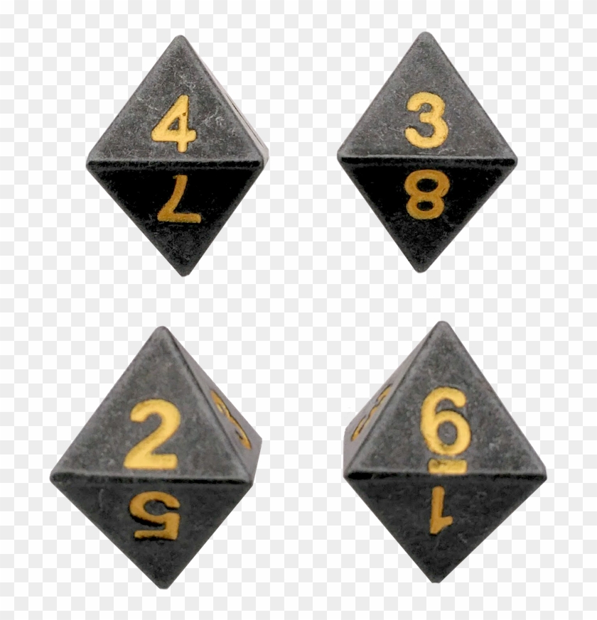 4 Pack Of D8 - Triangle Clipart
