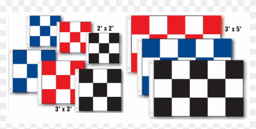 Checkered Nylon Flagsrp-ckd - Checkers Bandana Clipart