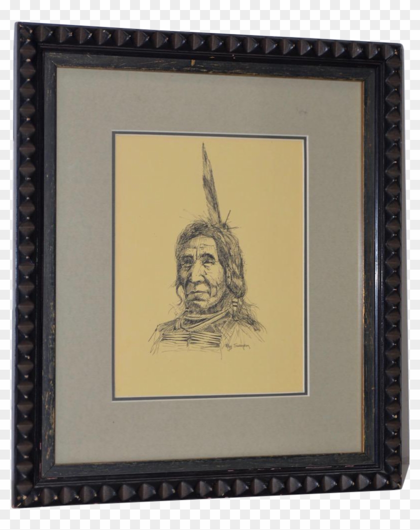 Western Drawing Pen And Ink - Picture Frame Clipart