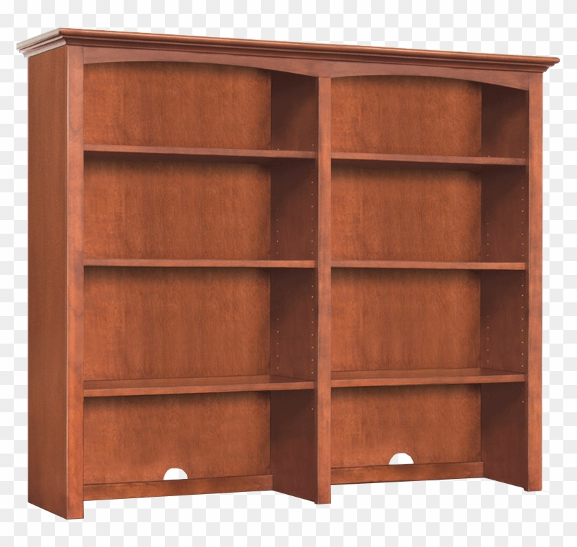Shown In Glazed Antique Cherry Stain Finish - Bookcase Clipart #5698008