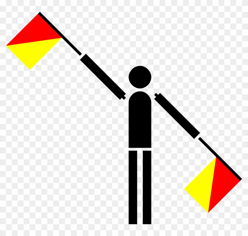 Semáforo, Bandera, Anular, Cancelar, Naval, Marina - Semaphore Flag Letter G Clipart #5698009