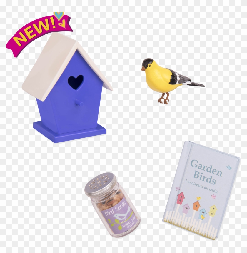 Nest Door Neighbours Birdhouse Accessory Set For 18 - American Goldfinch Clipart #5698296