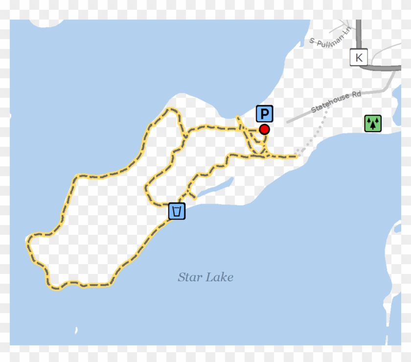 Star Lake Nature Trail - Atlas Clipart #5698604