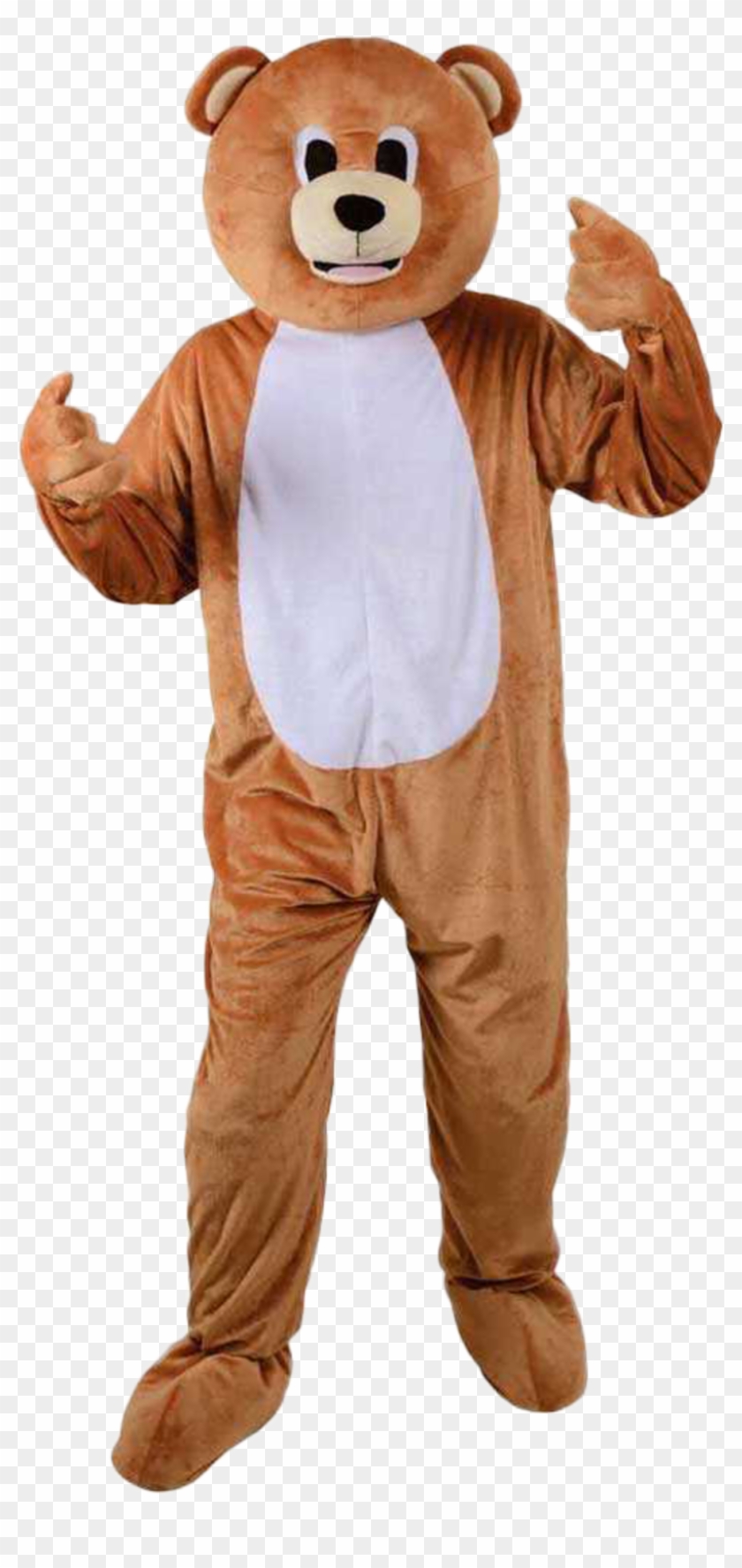 Man In Teddy Bear Costume Clipart