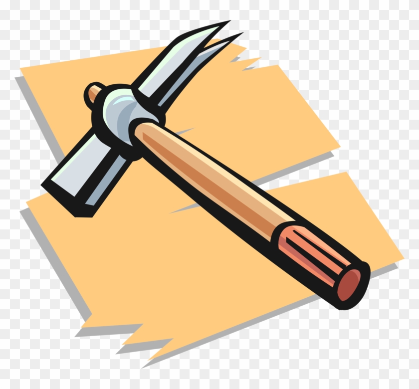 Vector Illustration Of Claw Hammer Hand Tool Used To - Vector Graphics Clipart #5699072