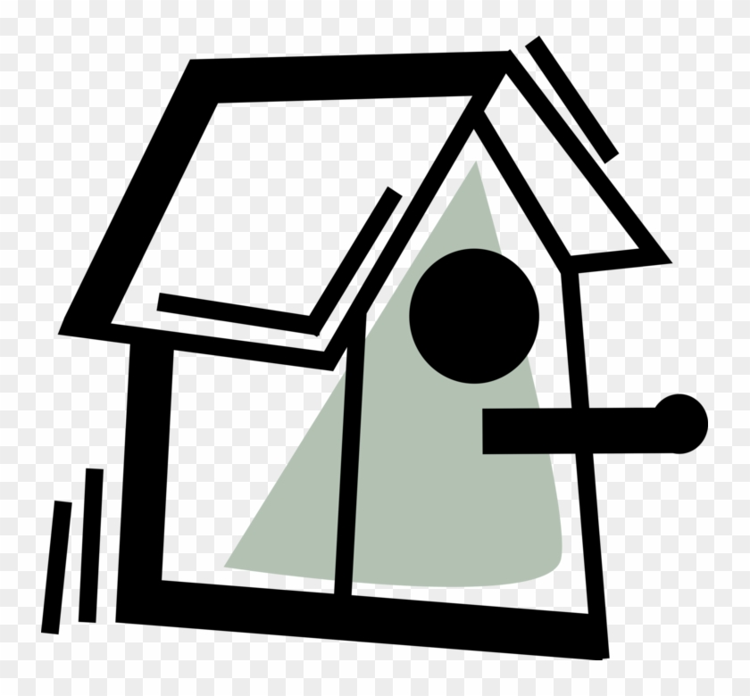 Vector Illustration Of Birdhouse Or Birdbox Nest Boxes Clipart
