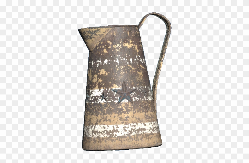 Tin Pitcher - Antique Clipart