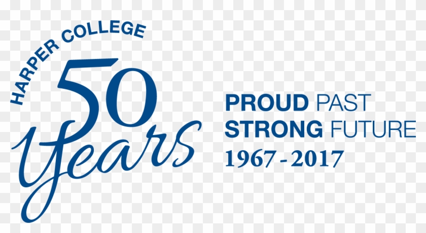 Download Harper 50th Logo Horizontal - Graphics Clipart