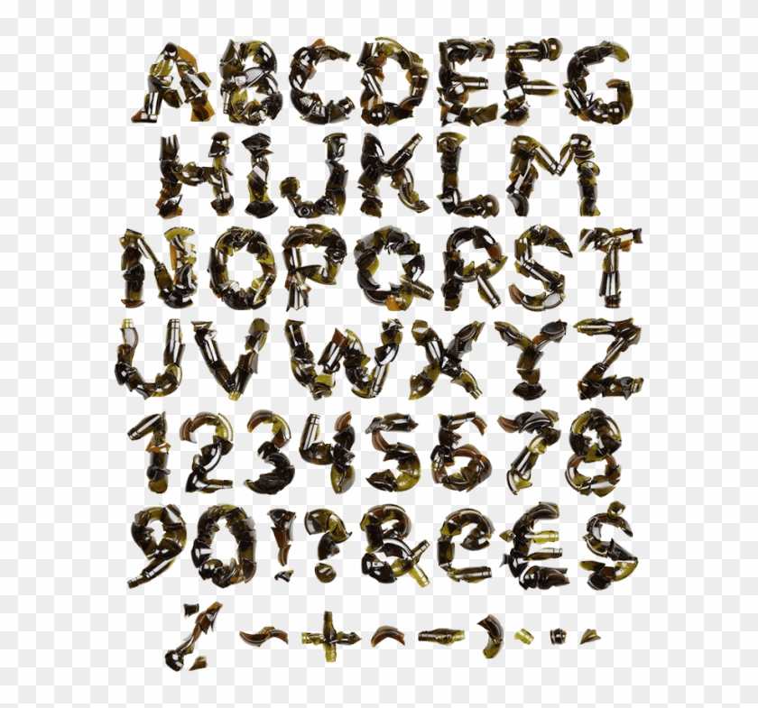 Broken Bottle Drink Font - Bee Clipart #5699629