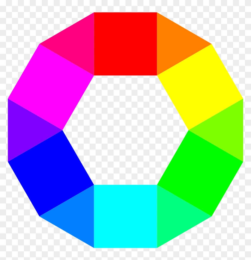 Hexagons 6 Triangles Png - Colorful Icon Png Clipart #5699740