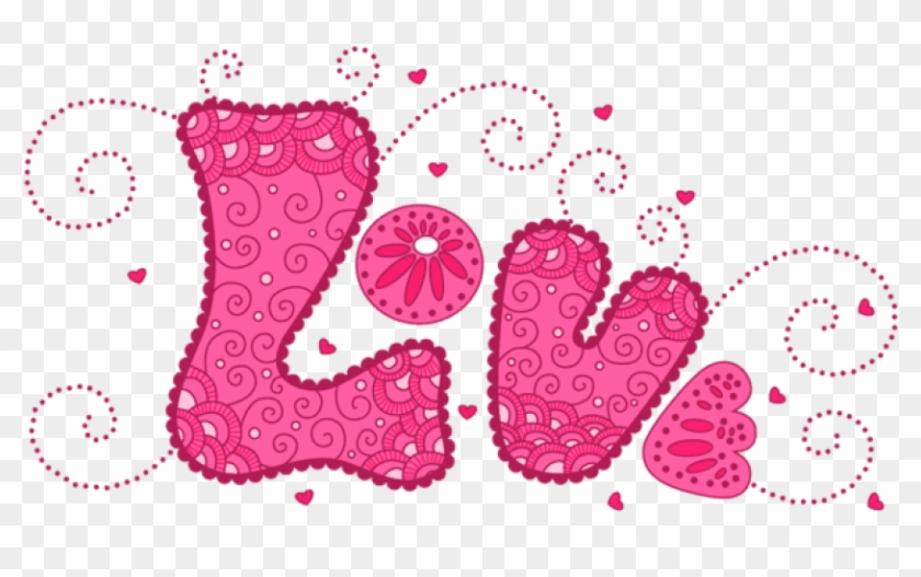 Free Png Download Pink Love Png Images Background Png - Cute Word Clipart #570091