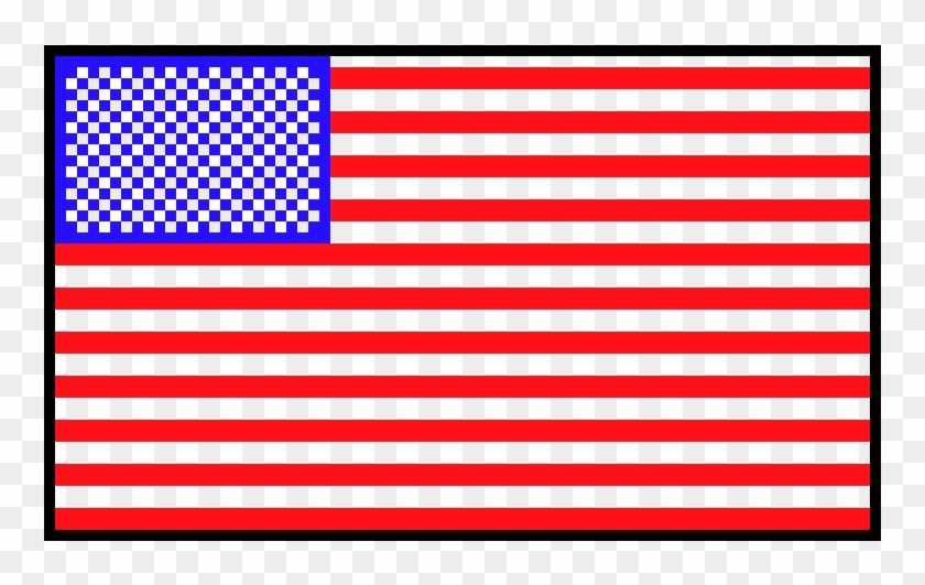 American Flag Pixelated - Kitchen Bon Appetit Mat Clipart